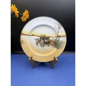 Royal Doulton Coaching Days Salad plate The goose and hare hanging from coach